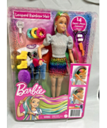 Barbie Leopard Doll Rainbow Hair with Color-Change Highlights Damaged Pa... - $19.79
