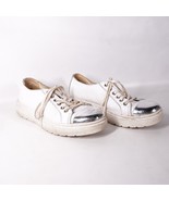 Dr. Martens Platform Low Top Sneakers Women 9 Casual Shoes White Cream A... - $51.43