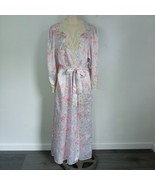 Christian DIOR Robe VINTAGE 60&#39;s Union Tag Slinky Floral Belted NWOT Med... - $287.38