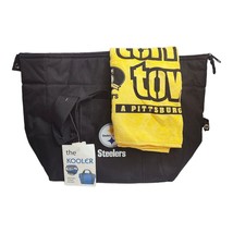 Pittsburgh Football Steelers Insulated 12 Can Cooler Bag  and Terrible T... - £15.37 GBP