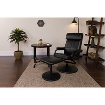 Black Leather Recliner&amp;Ottoman BT-7863-BK-GG - $191.95