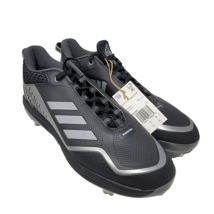 Adidas Mens Size 11.5 Icon 7 Dripped Out Baseball Cleats Black Silver H0... - £34.41 GBP