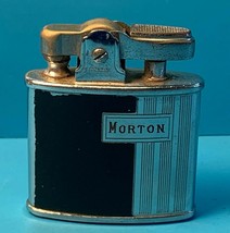 Vtg Collectible Ronson Standard Cigarette Lighter Silver And Black Art Deco - £19.94 GBP
