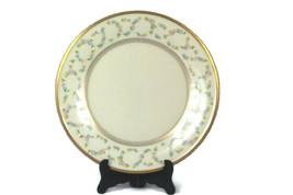 Lenox Amanda Gold Trim Embossed Floral Wreaths Round Dinner Plate 10 5/8&quot; - £22.99 GBP