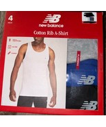 New Balance Men&#39;s 4-Pack Tanks Tops Undershirts Cotton Blend Multicolor ... - $32.38 CAD