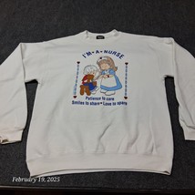 Vintage Platinum Sweats Sweatshirt Adult XL Whie Im A Nurse 90s - $15.23