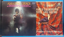 Lot of 2 Pipes &amp; Drums LPs Regimental Brigade Scotland / Shotts &amp; Dykehe... - £5.53 GBP
