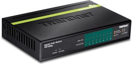 TRENDnet 8-Port GREENnet Gigabit PoE+ Switch, Supports PoE and PoE+ Devices, 61W - £109.76 GBP+