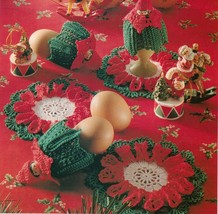 Christmas Star Ornament Egg Warmer Tree Wall Hanging Mat Coaster Crochet... - $8.99