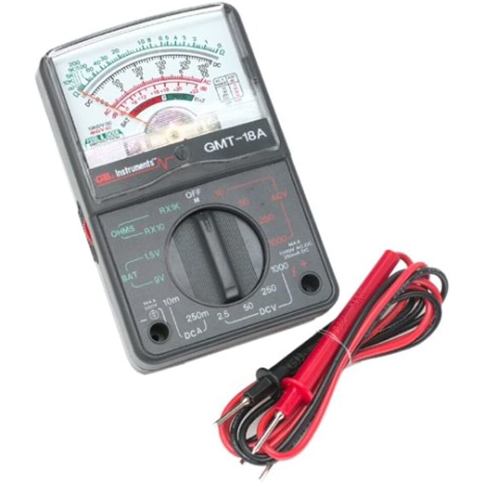 GB Electrical GMT-18A Compact 18 Range Analog Tester - $31.68