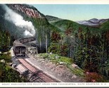  Mount Washington &amp; Adams Train White Mountains NH UNP WB Postcard L4 - $3.91