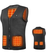 Heated Vest, USB Charging Electric Heated Jacket Washable Women Men Outd... - £44.99 GBP