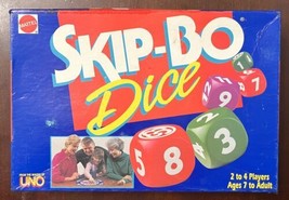 Vintage "Skip-Bo Dice" Game by Mattel - 1995 Edition - Missing 3 Green Dice - $10.80