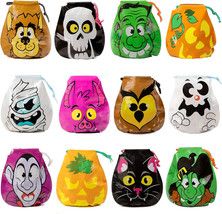 Halloween Drawstring Trick or Treat Bags 72Pcs Party Candy Sweet Goody Bagpack - £7.55 GBP