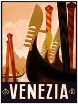 Quality POSTER.Venezia.Venice Gondolas.Travel Italy.Home Bedroom Design art.v694 - $17.82+