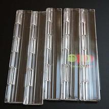 Pack of 5 Transparent Clear Plastic Acrylic 200mm Continuous Piano Hinge... - £21.79 GBP