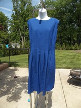 Nwt Anne Klein Blue Dot Dress 22W - $39.99