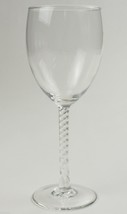 Cris D&#39;Arques Angelique Pattern Water Goblet 8&quot; T France Stemware Twisted Stem - £3.94 GBP