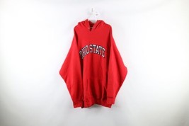 Vtg 90s Mens 2XL Distressed Heavyweight Ohio State University Spell Out Hoodie - £46.70 GBP