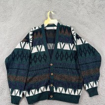Michael Gerald Mens Multicolor Long Sleeve Button Front Cardigan Sweater Size XL - $32.66