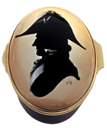 House of Ashley Napoleon Bonaparte Silhouette English Enamels - $65.00