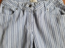 CHRISTOPHER &amp; BANKS ~ WOMEN&#39;S SIZE 8 ~ BLUE &amp; WHITE STRIPED ~ CAPRI PANTS - $30.00