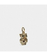 COACH 39509 Tiny Owl Charm Pendant Gold Tone Pink Swarovski Crystals Mini - $54.13 CAD