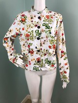 NWT Women&#39;s Disney Alice Looking Glass Colleen Atwood Floral Jacket Sz M... - £31.02 GBP