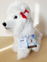 White Poodle 12" gift wrapped, not gift wrapped with  engraved tag 3 choices  - $40.00+
