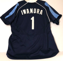 Akinori Iwamura #1 Tampa Bay Devil Rays MLB 2007 Sewn AL Nike Blue Jersey 2XL - £243.39 GBP