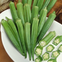 50 Okra Seeds Clemson Heirloom Organic Heat Tolerant And Very Productive Fresh S - £10.79 GBP