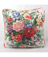 Waverly Samantha Floral Mario Buatta Multi 20-inch Square Decorative Pillow - £40.06 GBP