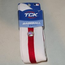 TCK Twin City Adult Red Striped Baseball Socks Large R12 2-n-1 +Plus - $7.98