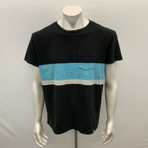 Men’s tAmerican Eagle Active Flex T Shirt Men&#39;s Size Large Black Blue Cr... - $7.92