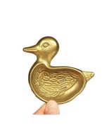Brass duck trinket dish small vintage bird ring dish bowl animal ashtray - $359.97 MXN