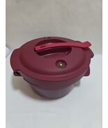 Tupperware Microwave Pressure Cooker 3L / 3QT Cranberry Red 7643A-2 Bowl... - $34.37