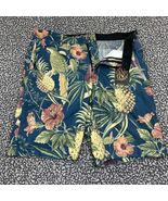 Greg Lutzka Shorts Men 34 Hawaiian Floral Grassroots California Mesh Adu... - $40.31 CAD