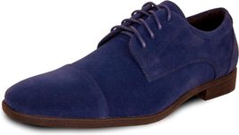 Vangelo Men Dress Shoe KING-4 Oxford Formal Tuxedo Prom and Wedding Blue... - $747.92 MXN+