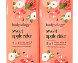 Bodycology Sweet Apple Cider 2 In 1 Body Wash Bubble Bath 16oz - £23.78 GBP