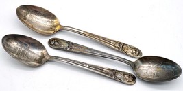 Vintage WM Rogers SilverPlated Presidential Spoon Set Washington Adams Jefferson - £10.65 GBP