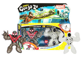 Heroes of Goo Jit Zu Marvel Ultra Glow Miles Morales vs Energy Glow The Spot NIP - $31.88