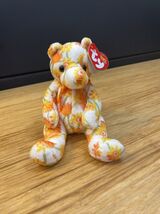 Ty Beanie Babies Shasta the Bear Plush 2003 Flowers Floral KG JD - $14.85