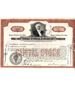 Vintage NY Central Railroad Company Stock Certificate Brown - £4.79 GBP