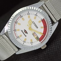 Vintage Citizen Auto 8200 Japan Mens D/D Refurbished White Watch 557a-a295438-6 - £18.36 GBP