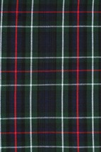 8 Yards Kilt 13oz Mackenzie Acrylic Wool Tartan Scottish Black Print Kil... - £65.26 GBP