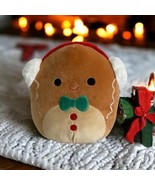 Squishmallows Disney Jordan Gingerbread With Earmuffs Christmas Plush 12... - £19.08 GBP