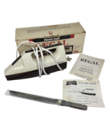 Regal Electric Knife Fast Easy Cutting Serrated Steel Blades V382 Box Works Vtg - $14.80