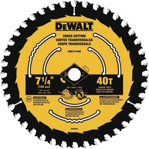 DEWALT Circular Saw Blade, 7 1/4 Inch, 40 Tooth, Wood Cutting (DWA171440) - £23.58 GBP