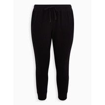 NWT Womens Plus Size 1X Torrid Black Cupro Crop Active Jogger Athleisure Pants - £23.49 GBP