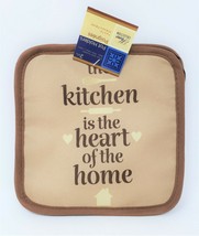 Set of 2 Home Collection Kitchen Pot Holders - New - The kitchen is the ... - $7.99